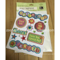 Handmade Paper Die-Cut Craft Scrapbooking Embellishments Glitter Adhesive Dimensional Stickers